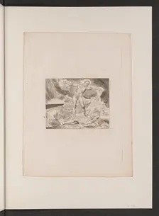 Satan Smiting Job with Boils, 1825. Creator: William Blake