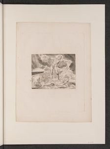 Satan Smiting Job with Boils, 1825. Creator: William Blake