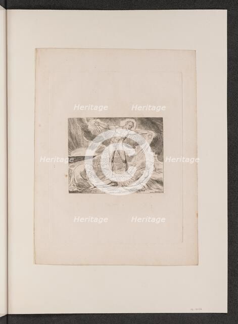 Satan Smiting Job with Boils, 1825. Creator: William Blake.