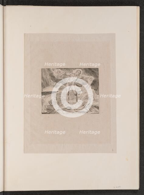 Satan Smiting Job with Boils, 1825. Creator: William Blake.