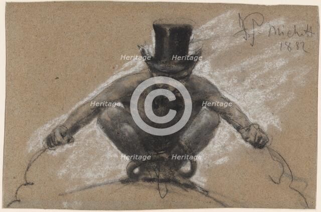 Satan Rides and Drives the World, 1882. Creator: Francesco Paolo Michetti.