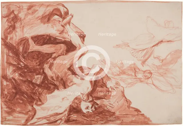 Satan's desperation, 1816-1818. Creator: Goya, Francisco, de (1746-1828).