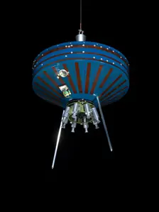 Satellite, Pioneer I, Reconstructed Replica, 1963. Creator: TRW Space & Technology Group