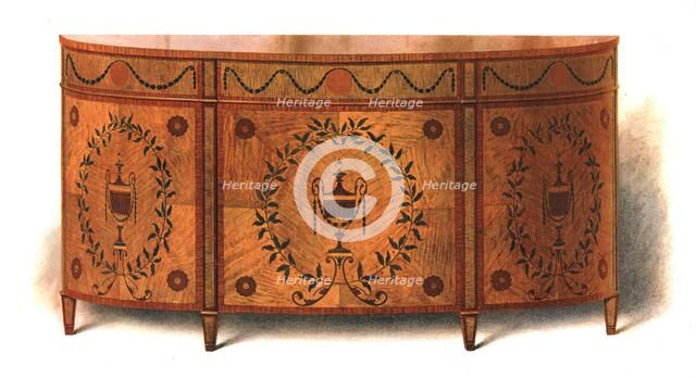 Satin-wood Commode, 1908. Creator: Shirley Slocombe.