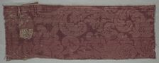 Satin Textile, late 1600s. Creator: Unknown