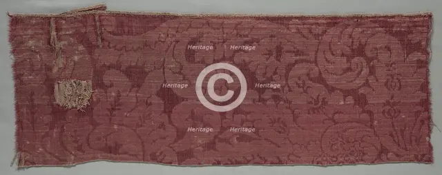 Satin Textile, late 1600s. Creator: Unknown.