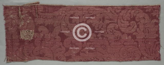 Satin Textile, late 1600s. Creator: Unknown.