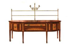 Satinwood and Mahogany Sideboard, 1907 (1908). Creator: Shirley Slocombe