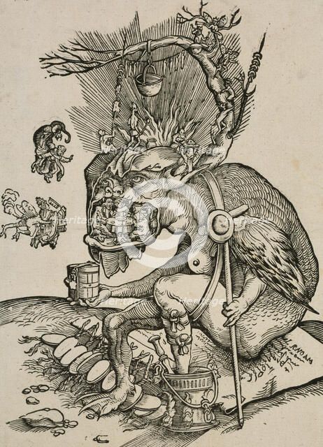 Satire of Indulgence, before 1536. Creator: Gerung, Matthias (1500-1568/70).