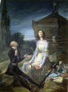 Satire of suicide for Love oil Painting by Leonardo Alenza