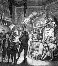Satire on a picture auction 1730. Artist: William Henry Toms