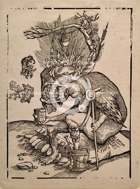 Satire on the sale of indulgences, before 1536.