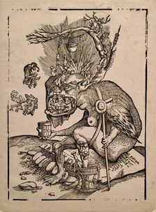 Satire on the sale of indulgences, before 1536