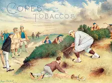 Satirical advertisement for Cope's Tobaccos, c1890s. Creator: John Wallace