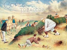 Satirical advertisement for Cope's Tobaccos, c1890s. Creator: John Wallace
