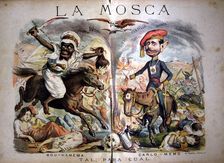 Satirical caricatures of the situation in Morocco and the Carlist War, Tal para Cual published…
