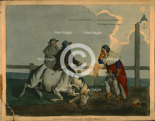 Satirical cartoon of King Richard III, c1823. Creator: Unknown.