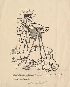 Satirical Drawing for a Magazine I., around 1940. Creator: Andrej Kovacik