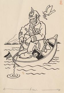 Satirical Drawing III., around 1940. Creator: Andrej Kovacik