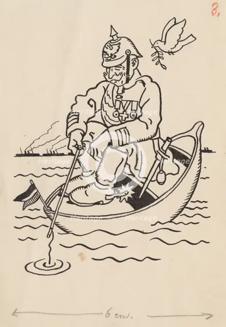 Satirical Drawing III., around 1940. Creator: Andrej Kovacik.