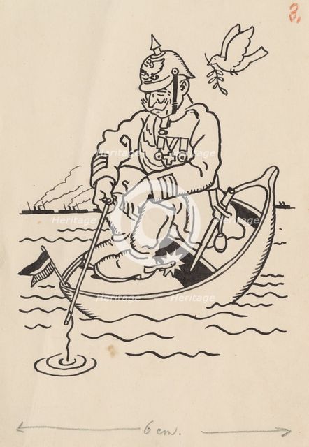 Satirical Drawing III., around 1940. Creator: Andrej Kovacik.