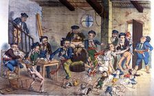 Satirical drawing of the governors in Spain. (Zambea de gitanos), published in La Carcajada No.…