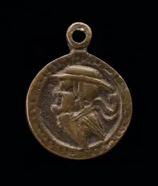 Satirical Head of a Cardinal [reverse], c. 1540. Creator: Unknown