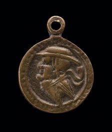 Satirical Head of a Cardinal [reverse], c. 1540. Creator: Unknown