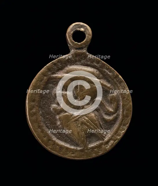Satirical Head of a Cardinal [reverse], c. 1540. Creator: Unknown.