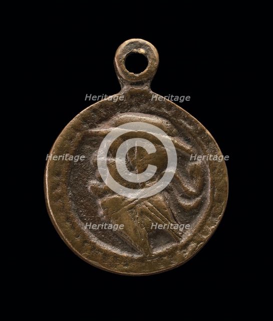 Satirical Head of a Cardinal [reverse], c. 1540. Creator: Unknown.