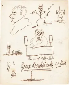 Satirical Sketches. Creator: George Cruikshank