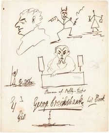 Satirical Sketches. Creator: George Cruikshank