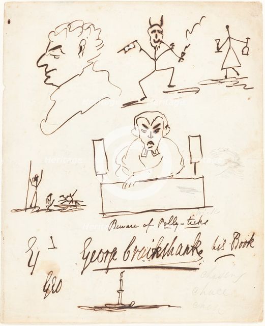 Satirical Sketches. Creator: George Cruikshank.