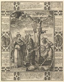 Satisfactio Christi, from Allegories of the Christian Faith, from Christian and Profane Allego.... Creator: Hendrik Goltzius