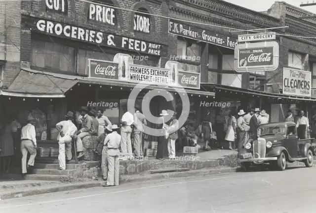Saturday afternoon- San Augustine, Texas, 1939. Creator: Russell Lee.