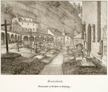 Saturday: Graveyard of St. Peter's in Salzburg, 1823. Creator: Ferdinand Olivier