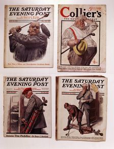 Saturday Evening Post and Collier's magazine covers, American, 1911-23. Creator: Unknown