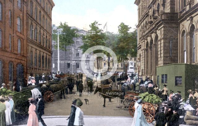 Saturday morning market, Halifax, Nova Scotia, Canada, c1900s. Artist: Unknown