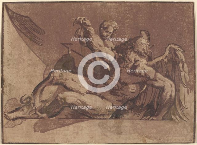 Saturn, 1525/1530. Creator: Giuseppe Nicola Rossigliani.