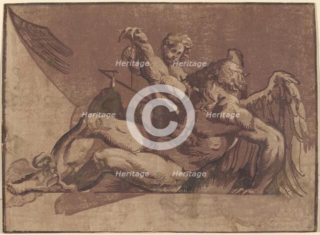 Saturn, 1525/1530. Creator: Giuseppe Nicola Rossigliani.