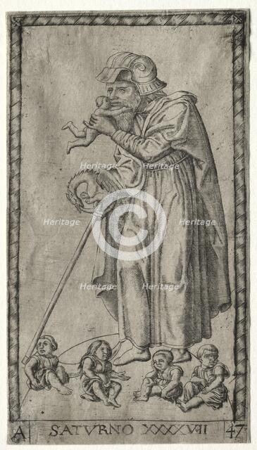Saturn, 1547. Creator: Johannes Ladenspelder (German, 1512-aft 1561).