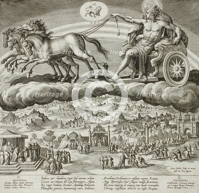 Saturn, c1585. Creator: Johann Sadeler I.