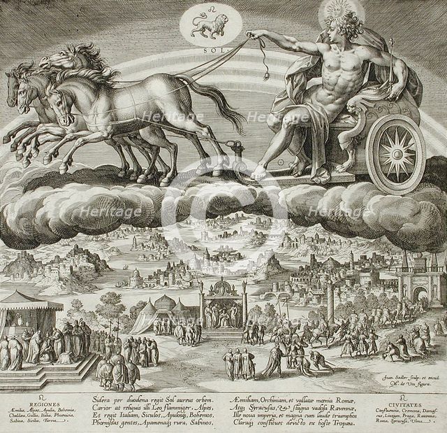 Saturn, c1585. Creator: Johann Sadeler I.