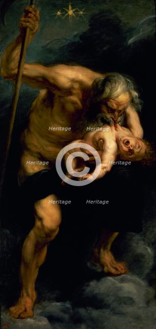 Saturn devouring a son, 1636-1638.  Creator: Peter Paul Rubens.