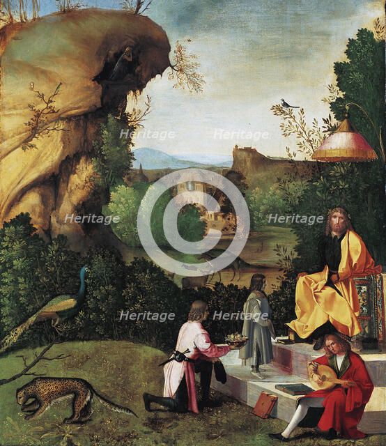 Saturn Exiled, Late 15th cen. Artist: Giorgione (1476-1510)