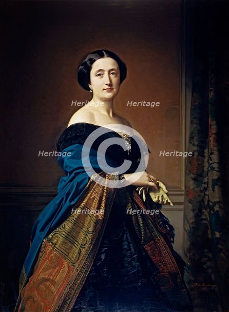 Saturnina Canaleta de Girona, 1856. Creator: Federico de Madrazo y Kuntz.