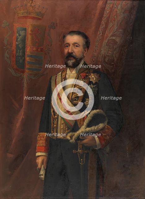 Saturnino Esteban Collantes y Miquel, Count of Esteban Collantes, 1891. Creator: Asterio Mañanós Martínez.