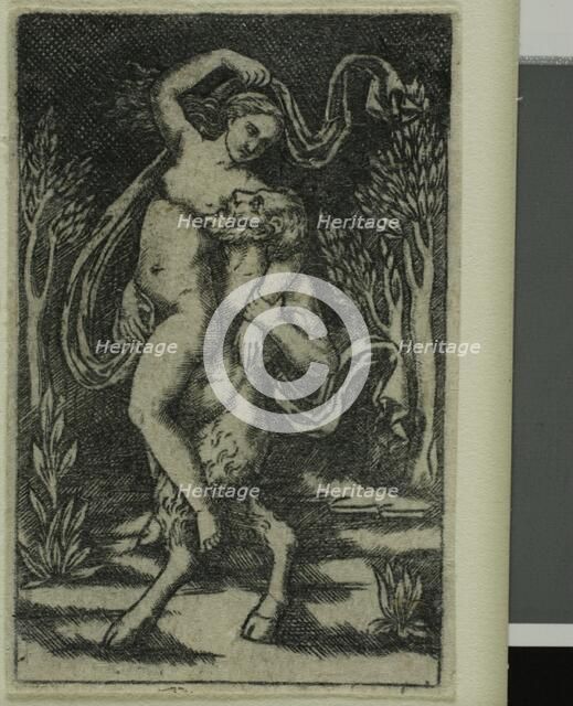 Satyr Carrying a Nymph, 1490/1500. Creator: Unknown.