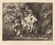 Satyr Carrying a Nymph on His Back, 1769/71. Creator: Salomon Gessner