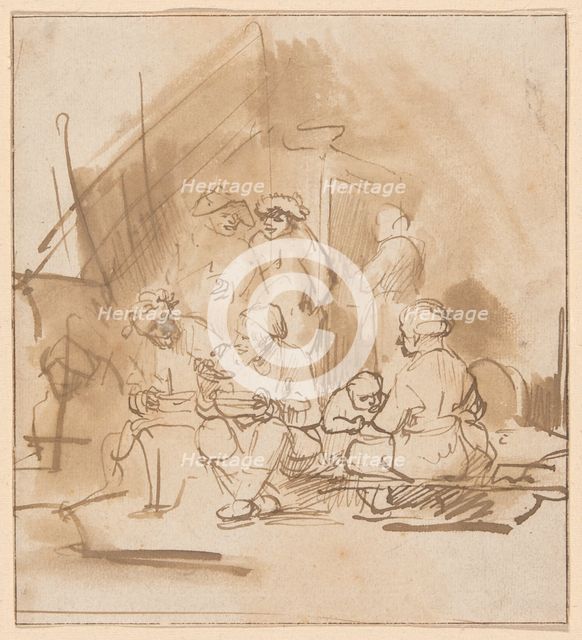 Satyr Among the Peasants, 1645/50. Creator: Barent Fabritius.
